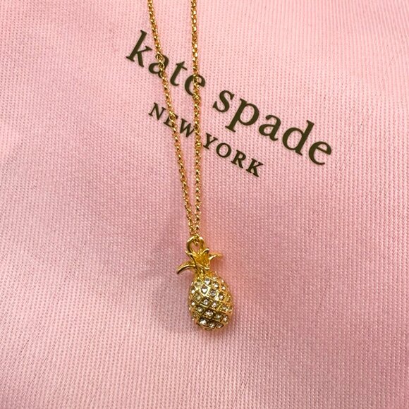 Kate Spade Sweet Treasures Mini Pineapple Pendant Necklace - Picture 1 of 6